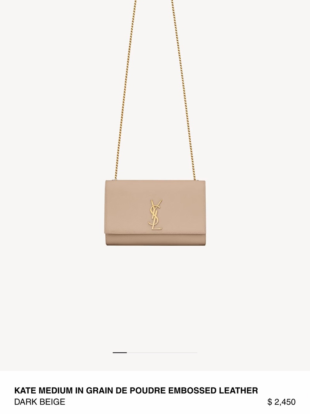 KATE MEDIUM IN GRAIN DE POUDRE EMBOSSED LEATHER - Picture 9 of 10